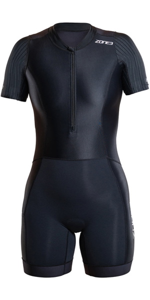 2026 ZONE3 Womens Activate+ Short Sleeve Trisuit TS26WACTP101 - Black